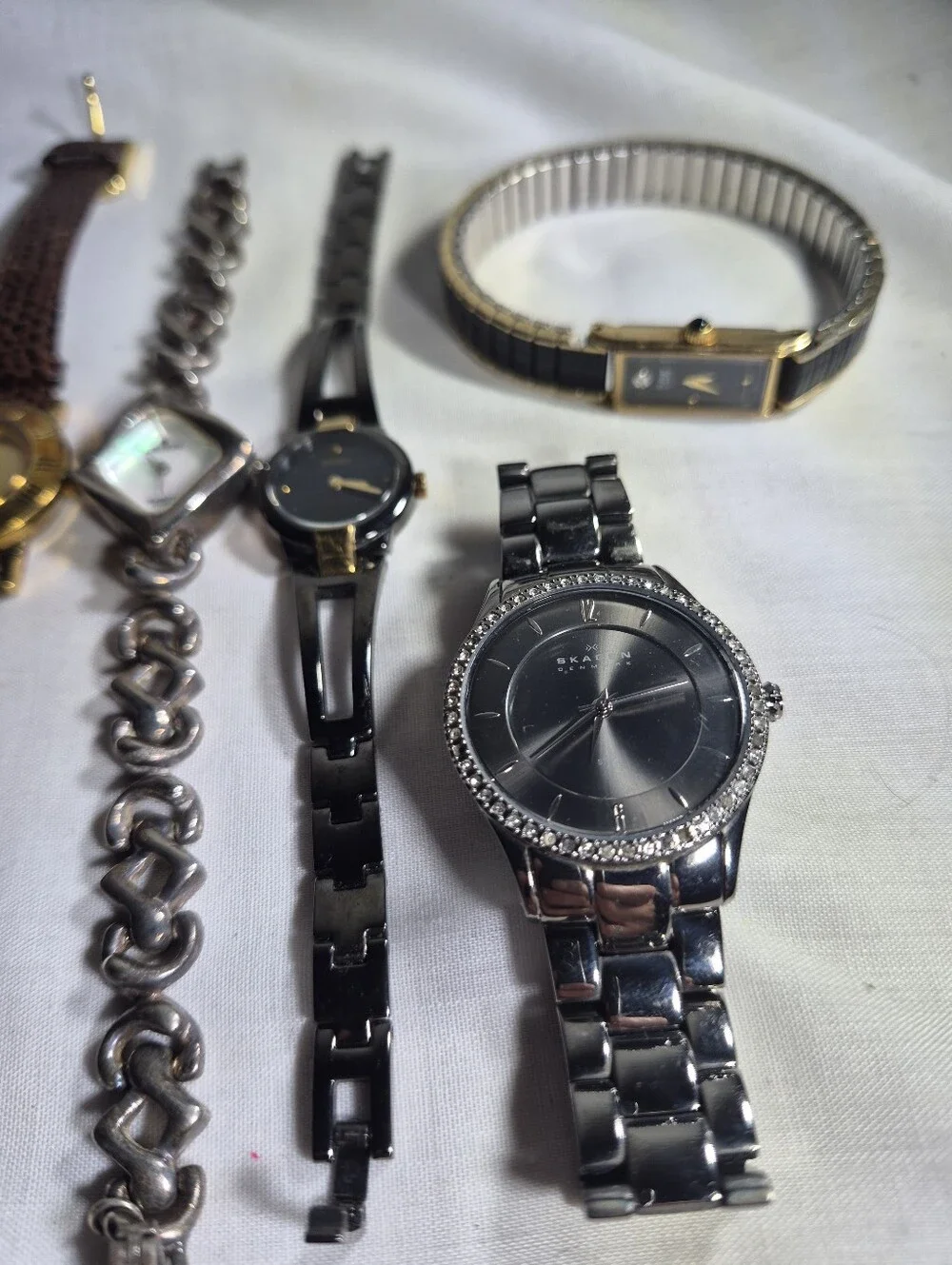 Vintage Watch Lot - 6 pc Mixed Brand Collection (Tissot, Skagen, Seiko, Croton +